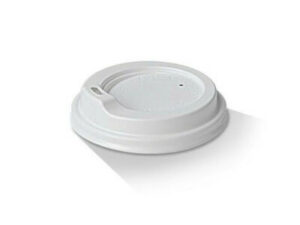 Plastic SIPPER Lid WHITE For Paper Cup *90mm Top* (1000/CTN)