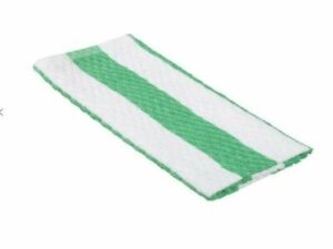 Bar Swab 38x60cm GREEN/WHITE STRIPE