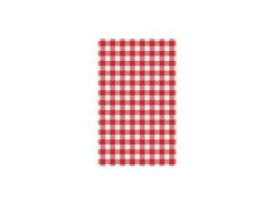 Greaseproof Paper 200x300mm GINGHAM RED (200/PCK)