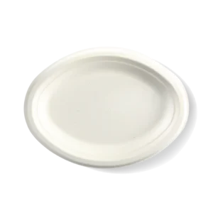 Sugarcane Oval Plate 260x190mm (500/CTN)