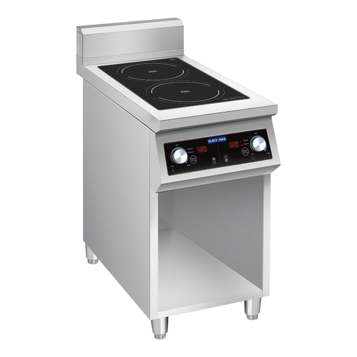 ELECTMAX Induction Cooktop w/ Stand 2 Burner