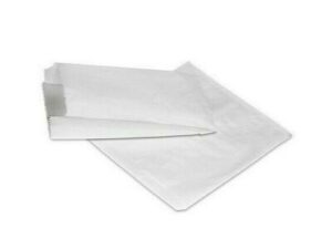Paper Bags Satchel, WHITE D BREAD (500/PCK)