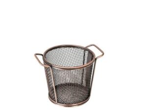 Service Basket w/ 2 Handles, MODA ANTIQUE COPPER, 90X90mm (Box of 6)