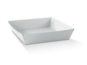 White Kraft Corrugated Tray 4 (250/CTN)