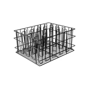 Glass Basket 20 Compartment BLACK PVC, 430x355x215mm