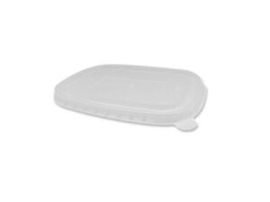 PP Lid For Brown Kraft Rectangle Container 500-1000ml (300/CTN)