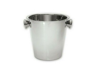 Wine Bucket S/S w/ Knobs, MIRROR POLISHED