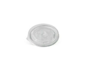PP Flat Lid For Paper Bowl PLA Coated 8oz BROWN/WHITE (1000/CTN)