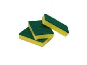 Sponge Scourer, Regular Duty, GREEN (10/PCK)
