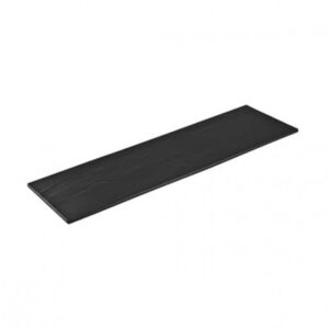 Rectangular Platter, RYNER MELAMINE TAROKO BLACK, 525x160mm (Box of 6)