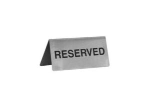 Reserved Sign S/S, A Frame