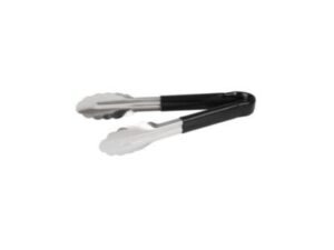 Tong S/S BLACK PVC HANDLE, 230mm