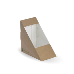 Brown Kraft Board Sandwich Wedge BIOPAK (500/CTN)