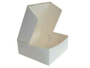 Cake Box White, 4x4x3'', 500um (100/PCK)