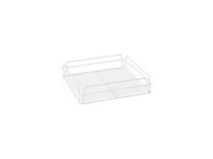 Glass Basket Square WHITE PVC, 355x355x75mm