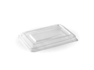 PET Lid For Biocane Takeaway Base 500-600ml  NATURAL/WHITE BIOPAK (500/CTN)