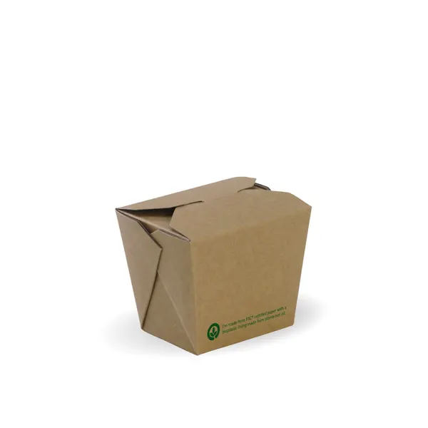 Brown Kraft Board Noodle Box 8oz BIOPAK (1000/CTN)