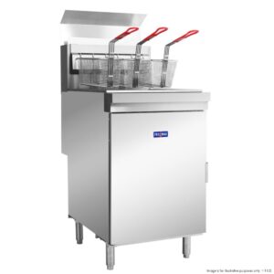 FRYMAX Fryer 37Lt Single Pan 5 Burners 3 Baskets (Natural Gas)