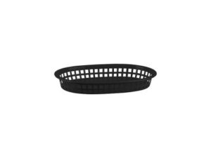 Bread Basket Rect., PLASTIC, BLACK (Box of 36)