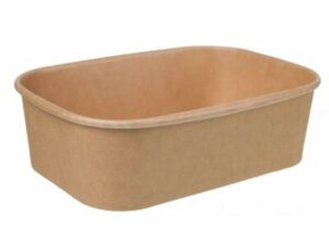 Brown Kraft Rectangle Container 650ml (300/CTN)