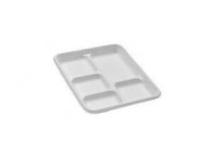 Sugarcane Tray 5 Compartment BIOPAK (500/CTN)