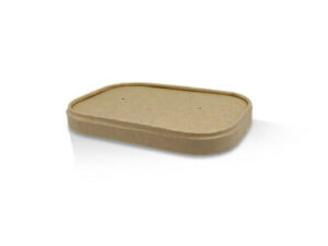 Paper Lid For Brown Kraft Rectangle Container 500-1000ml (300/CTN)