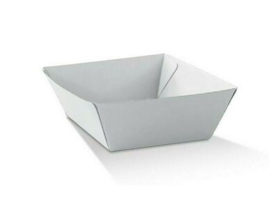 White Kraft Corrugated Tray 1 (500/CTN)
