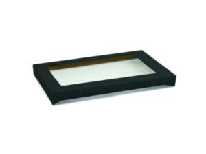 Lid For Black Kraft Catering Tray, LARGE (100/CTN)