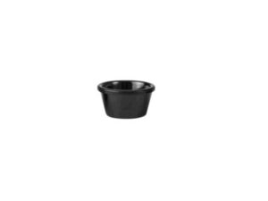 Ramekin, RYNER MELAMINE BLACK, 60ml (Box of 24)