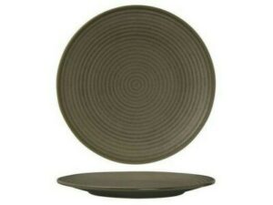 Round Plate Coupe Ribbed, ZUMA CARGO, 210mm (Box of 6)