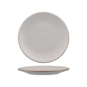 Round Plate Coupe Ribbed, ZUMA MINERAL, 210mm (Box of 6)