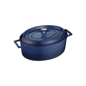 Cast Iron Oval Casserole, LAVA BLUE, 290mm/4.8Lt