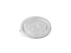PP Flat Lid For Paper Bowl PLA Coated 12-24oz BROWN/WHITE (500/CTN)
