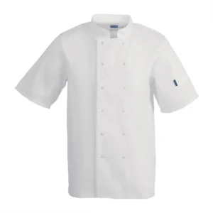 Chef Jacket White, Short Sleeve, SMALL