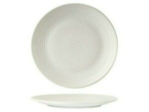 Round Plate Coupe Ribbed, ZUMA FROST, 210mm (Box of 6)