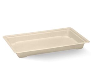 BioCane Sushi Tray LARGE NATURAL BIOPAK (600/Carton)