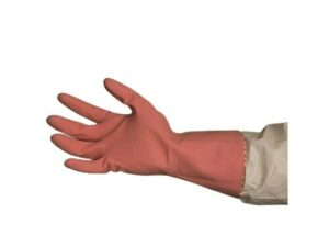 Silverlined Rubber Gloves Pink LARGE (12Pairs/Pack)