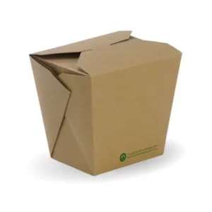 Brown Kraft Board Noodle Box 32oz BIOPAK (500/CTN)
