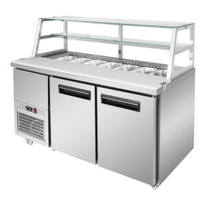 THERMASTER Deluxe Sandwich Bar 2 Door 550Lt (Holds 7x1/3 Size GN Pan)