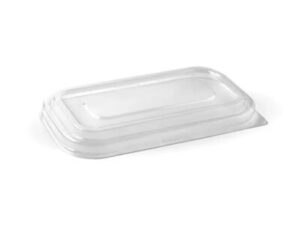 PET Lid For Biocane Takeaway Base 750-1000ml NATURAL/WHITE BIOPAK (500/CTN)