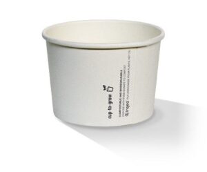 Paper Bowl PLA Coated 8oz, WHITE (1000/CTN)