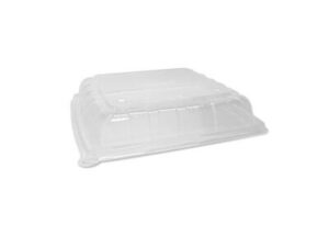 PET Lid For Sugarcane Catering Platter, MEDIUM (100/CTN)