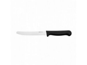 Steak Knife ROUND TIP Black Handle, TABLEKRAFT (DOZ)