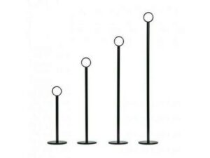 Table Number Stand Ring Clip, BLACK, 380mm