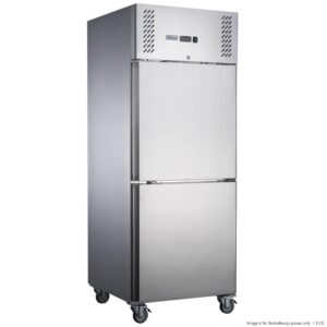 FED-X Upright Fridge SPLIT 2 Door 618Lt STAINLESS STEEL