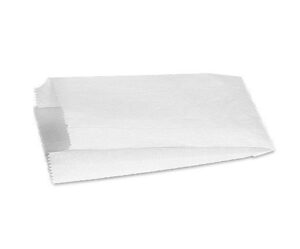 Paper Bags Satchel, WHITE 1SO (500/PCK)