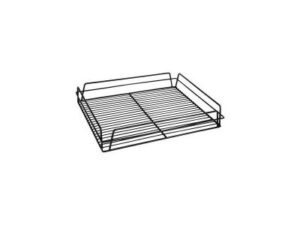 Glass Basket Rectangular BLACK PVC, 435x355x75mm
