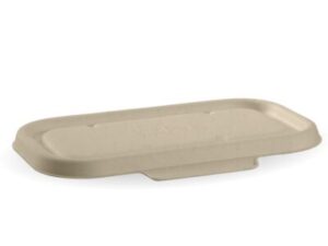 BioCane Lid For Biocane Takeaway Base 750-1000ml NATURAL BIOPAK (500/CTN)