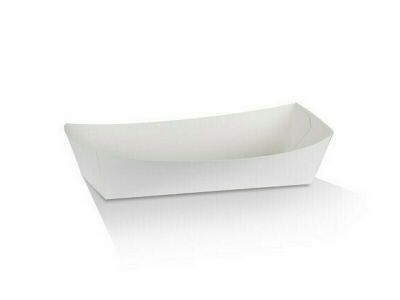 White Kraft Board Tray, HOT DOG (250/CTN)