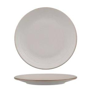 Round Plate Coupe Ribbed, ZUMA MINERAL, 265mm (Box of 6)